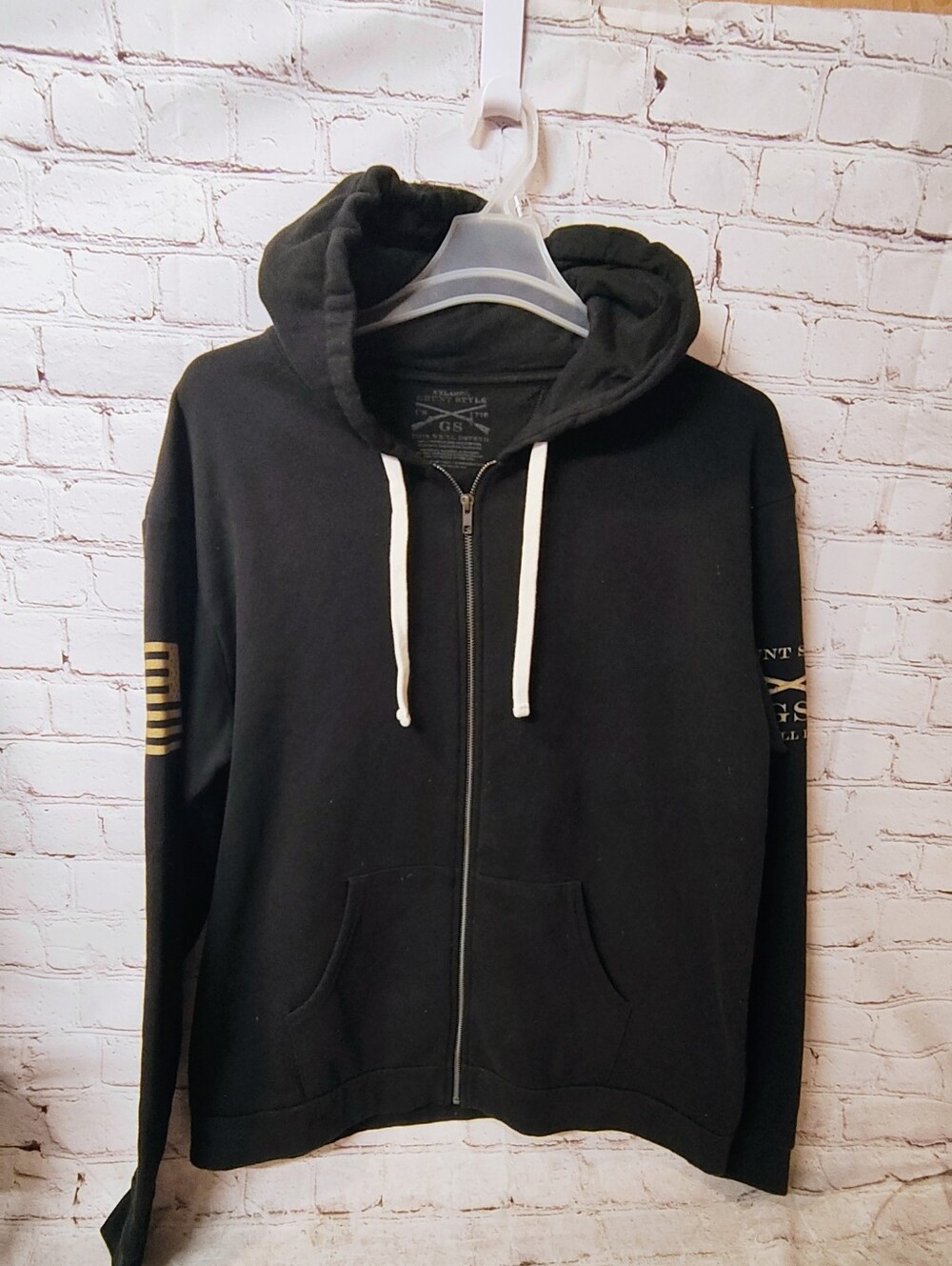 Gruntstyle American Flag Everyday Full Zip Hoodie Jacket XXL